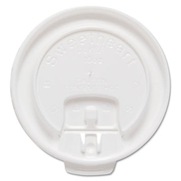 Dart® Lift Back And Lock Tab Cup Lids For Foam Cups, Fits 10 Oz Trophy Cups, White, 100-pack freeshipping - TVN Wholesale